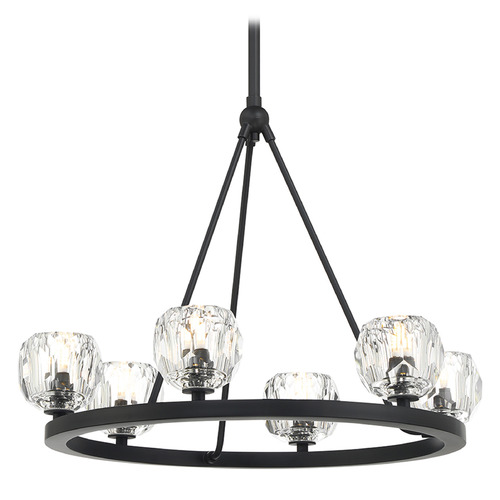 Crystorama Lighting Aragon Matte Black LED Chandelier