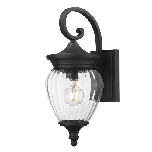 Z-Lite Davina Black Outdoor Wall Light