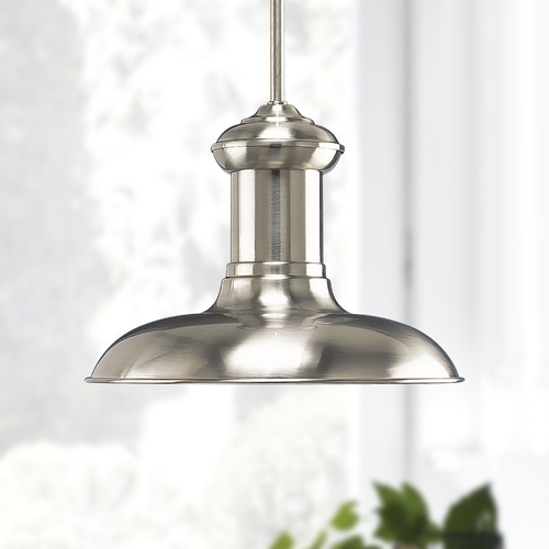 12-Inch Barn Light in Brushed Nickel by Progress Lighting