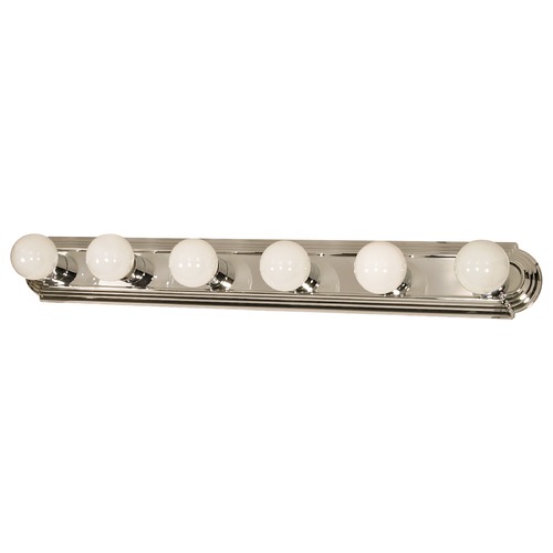 36-Inch Racetrack Vanity Light Polished Chrome by Nuvo Lighting