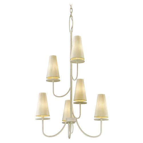 Marcel Gesso White Chandelier by Troy Lighting