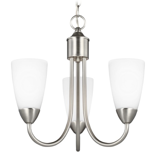 Generation Lighting Seville Brushed Nickel 3-Light Mini Chandelier by Generation Lighting 3120203-962