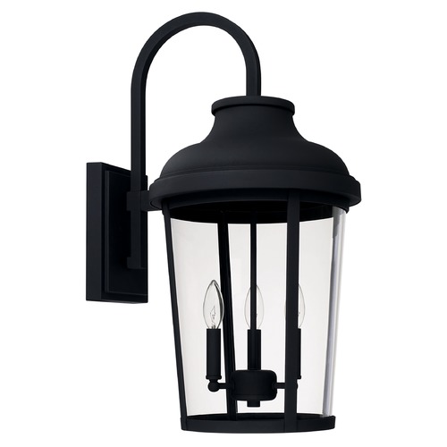 Capital Lighting Dunbar 26.50-Inch Outdoor Wall Lantern in Black by Capital Lighting 927032BK