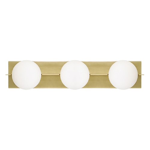 Sean Lavin Orbel 3-Light LED Bath Light in Aged Brass by Visual Comfort Modern
