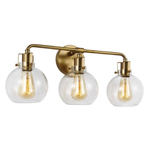 Clara 24-Inch Burnished Brass Vanity Light by Visual Comfort Studio