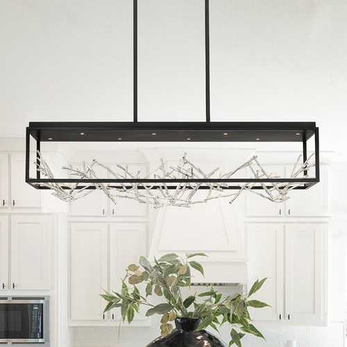 Aerie Black & Silver LED Linear Light by Eurofase Lighting