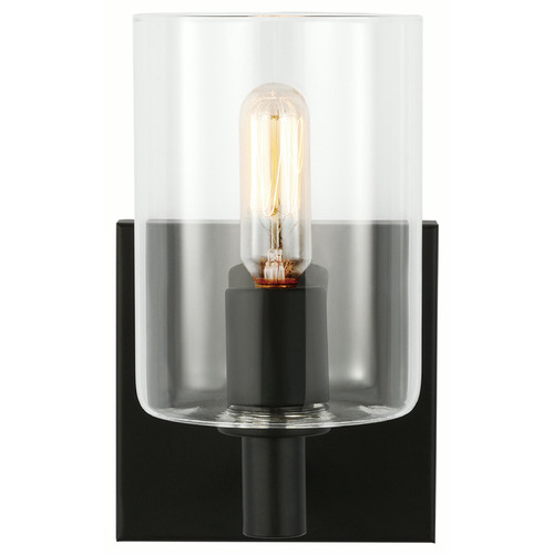 Visual Comfort Studio Collection Fullton Midnight Black Sconce