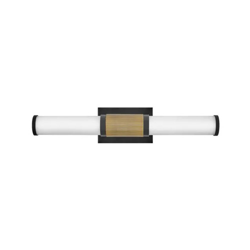 Zevi 23-Inch LED Bath Light in Black & Brass by Hinkley Lighting