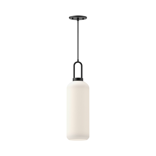 Alora Lighting Soji Matte Black Mini-Pendant Light with Cylindrical Shade