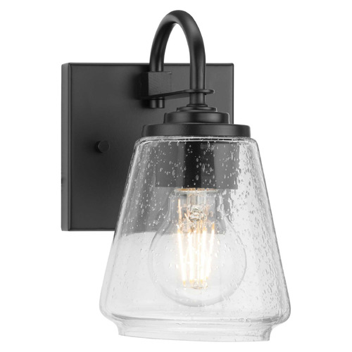 Progress Lighting Foster 1-Light Matte Black Wall Sconce
