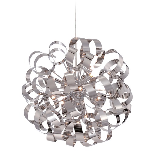 Ribbons 23-Inch Pendant in Polished Chrome by Quoizel Lighting