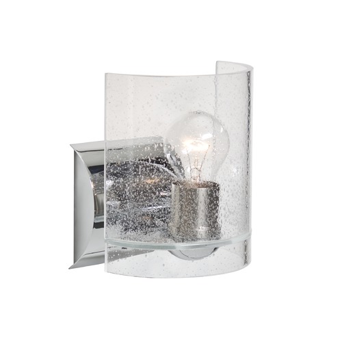 Seeded Glass Sconce Chrome Celtic by Besa Lighting