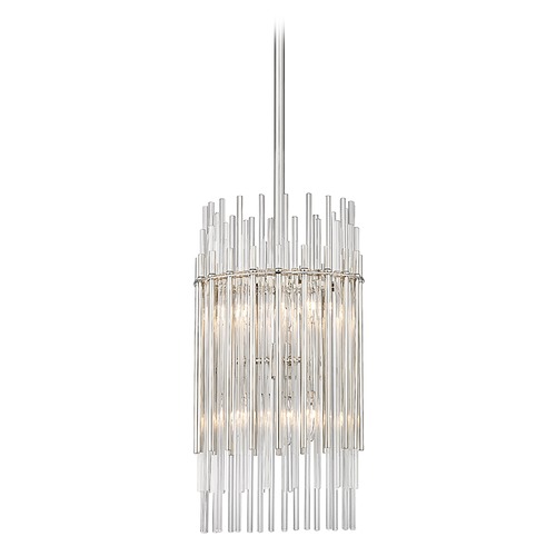 Wallis Polished Nickel Pendant by Hudson Valley Lighting
