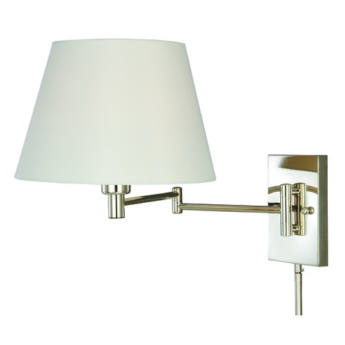 Vaxcel Lighting Chapeau Polished Nickel Swing Arm Lamp by Vaxcel Lighting W0200