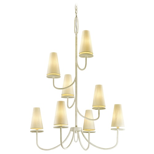 Troy Lighting Marcel Gesso White Chandelier by Troy Lighting F6288