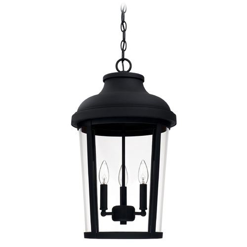 Dunbar Outdoor Hanging Lantern in Black by Capital Lighting