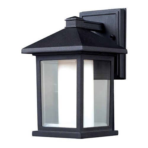 Mesa Black Outdoor Wall Light by Z-Lite