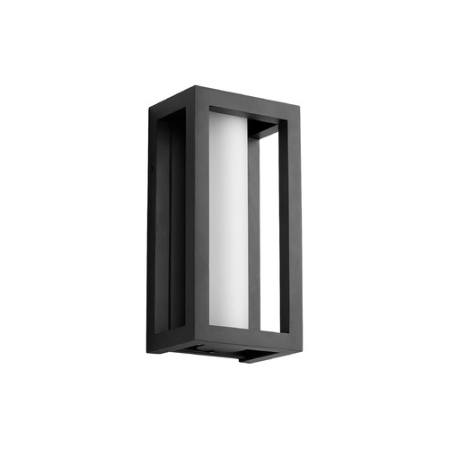 Aperto 12-Inch Wet Wall Lantern in Black by Oxygen Lighting