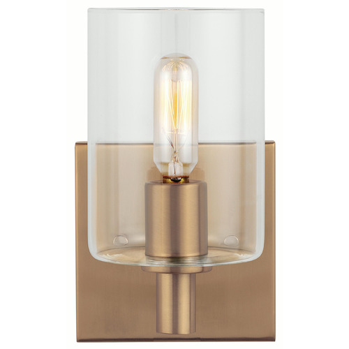 Visual Comfort Studio Collection Fullton Satin Brass Sconce