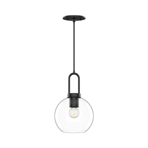 Alora Lighting Alora Lighting Soji Matte Black Mini-Pendant Light with Globe Shade PD601608MBCL