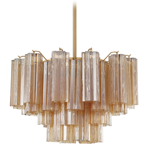 Crystorama Lighting Addis Aged Brass Chandelier
