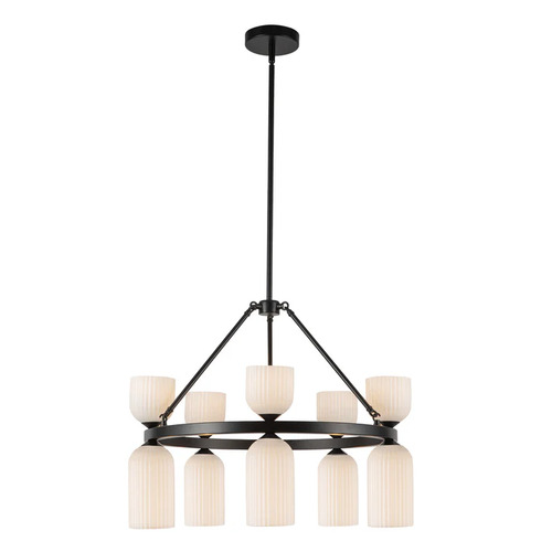 Alora Lighting Nelly Matte Black Chandelier
