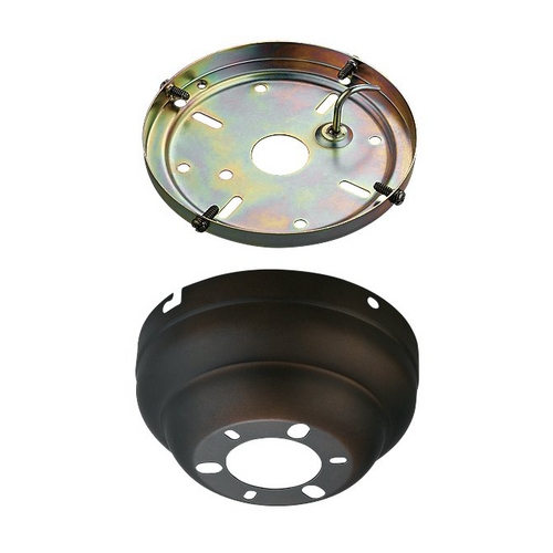 Flush Mount Canopy in Roman Bronze by Visual Comfort & Co Fan Collection