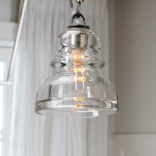 Menlo Park 5.75-Inch Mini Pendant in Old Silver by Troy Lighting