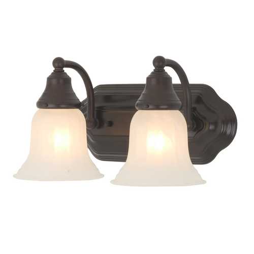 Design Classics Lighting Two-Light Bathroom Vanity Light 568-30