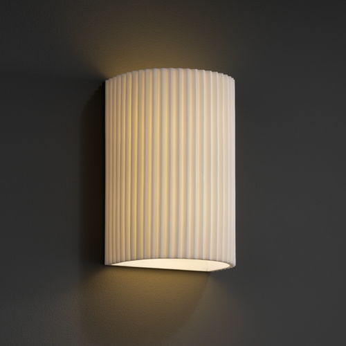 Justice Design Group Justice Design Group Porcelina Collection Outdoor Wall Light PNA-1265W-PLET