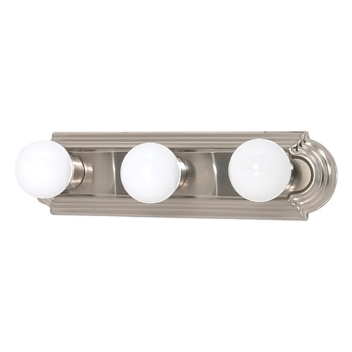Brushed Nickel Bathroom Light by Nuvo Lighting