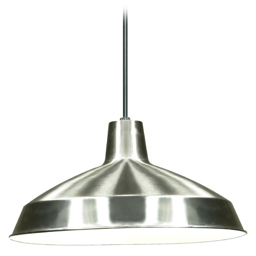 Barn Light Pendant Brushed Nickel by Nuvo Lighting