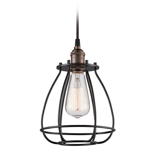 Mini Pendant in Rustic Bronze by Nuvo Lighting