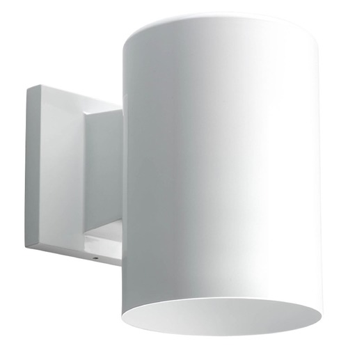 Cylinder White LED Outdoor Wall Light by Progress Lighting
