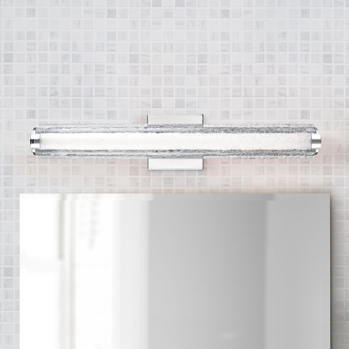Cutler Chrome LED Vertical Bathroom Light by Visual Comfort Studio