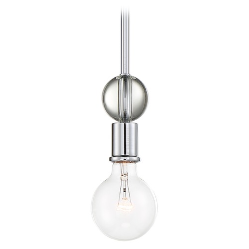 Bounce Polished Nickel Mini Pendant by Nuvo Lighting