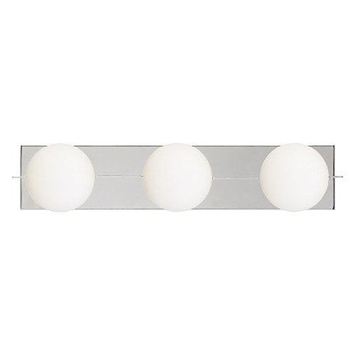 Visual Comfort Modern Collection Sean Lavin Orbel 3-Light Bath LED Light in Polished Nickel by Visual Comfort Modern 700BCOBL3N-LED930