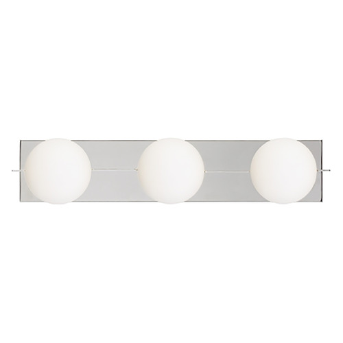 Sean Lavin Orbel 3-Light Bath LED Light in Polished Nickel by Visual Comfort Modern