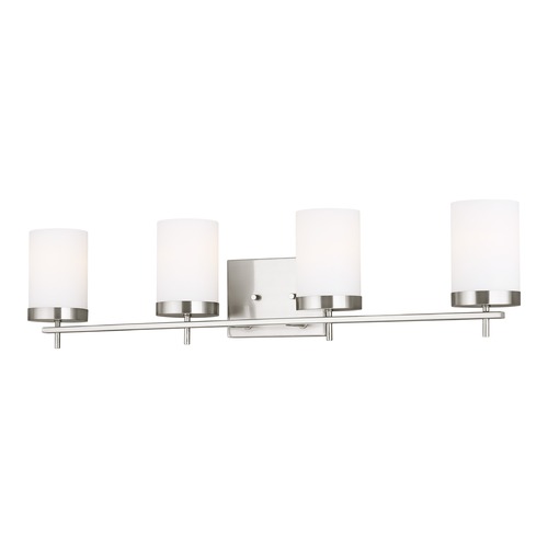 Visual Comfort Studio Collection Zire Brushed Nickel Bathroom Light by Visual Comfort Studio 4490304-962