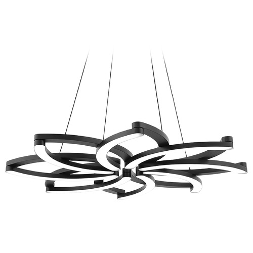 Modern Forms by WAC Lighting Bloom Black LED Chandelier by Modern Forms PD-73032-BK