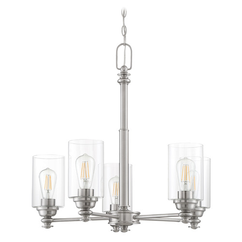 Dardyn Brushed Polished Nickel Chandelier by Craftmade Lighting