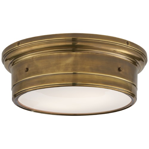 Visual Comfort Signature Collection Studio VC Siena Large Flush Mount in Antique Brass by Visual Comfort Signature SS4016HABWG