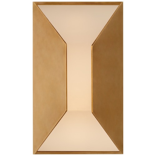 Visual Comfort Signature Collection Kelly Wearstler Stretto Sconce in Antique Brass by Visual Comfort Signature KW2720ABFG