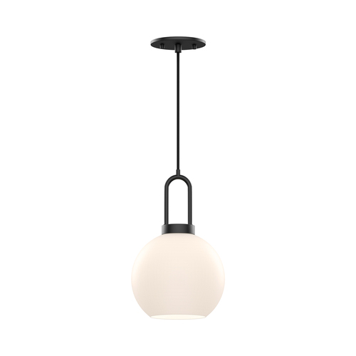 Alora Lighting Alora Lighting Soji Matte Black Mini-Pendant Light with Globe Shade PD601608MBOP