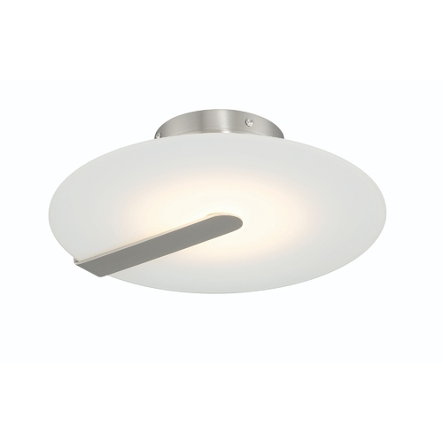 Nuvola 12-Inch LED Flush Mount in Satin Nickel by Eurofase