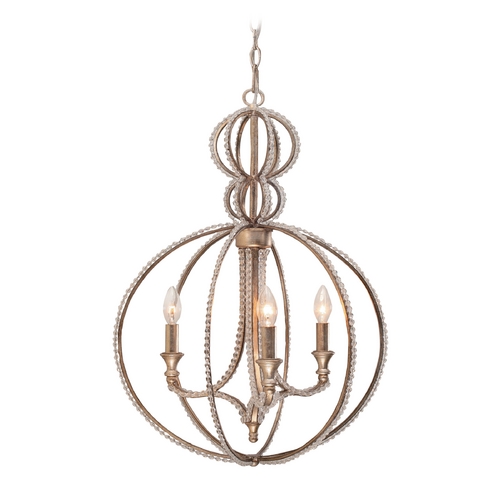 Crystorama Lighting Garland Crystal Chandelier in Distressed Twilight by Crystorama Lighting 6765-DT