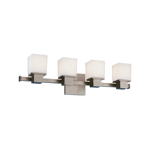 Hudson Valley Lighting Milford 4-Light Bath Light in Satin Nickel by Hudson Valley Lighting 4444-SN