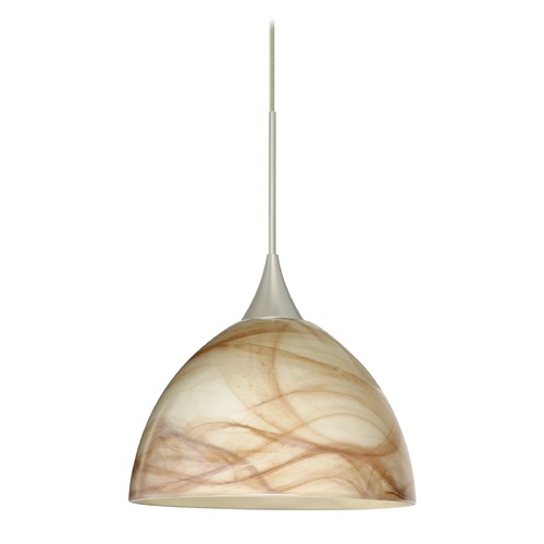Besa Lighting Brella Satin Nickel LED Mini-Pendant Light