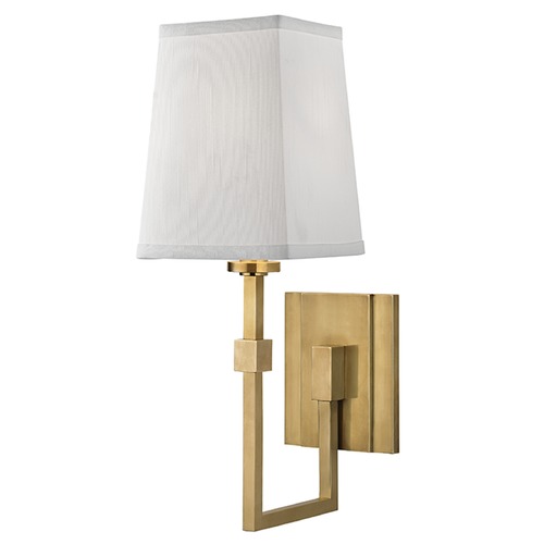 Fletcher Sconce in Aged Brass by Hudson Valley Lighting