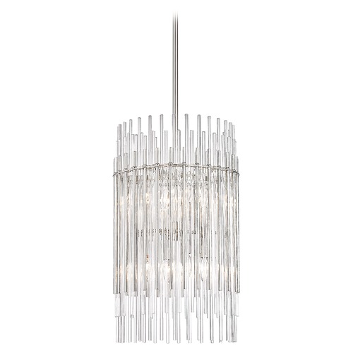 Wallis Polished Nickel Pendant by Hudson Valley Lighting